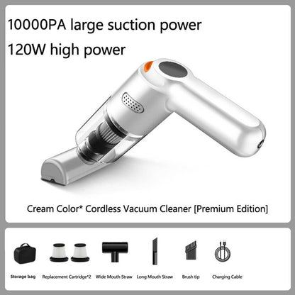Cordless car vacuum – 10000Pa suction, lightweight, long battery life!