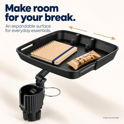🚗🔄 Universal 360° Swivel Car Cup Holder Tray