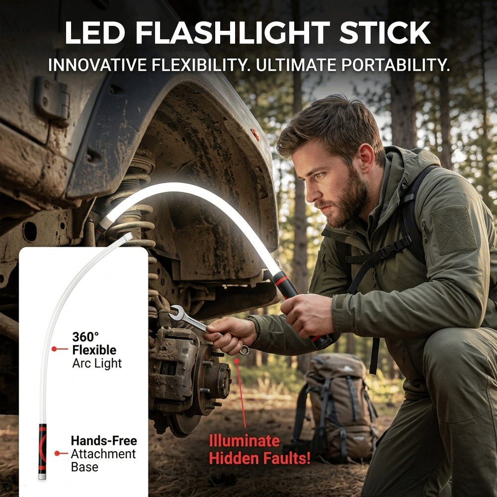 Flexible LED Flashlight Stick – 29" Bendable Work Light