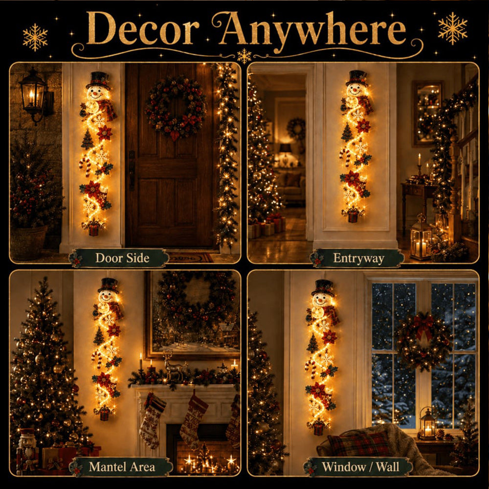 🎄 Lighted Christmas Door Hanger