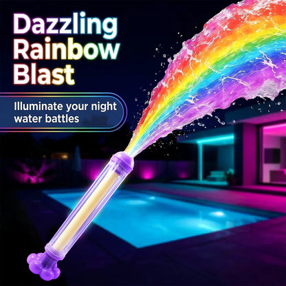 ✨Magical Glowing Rainbow LED Water Blaster – Ultimate Summer Fun 🌈
