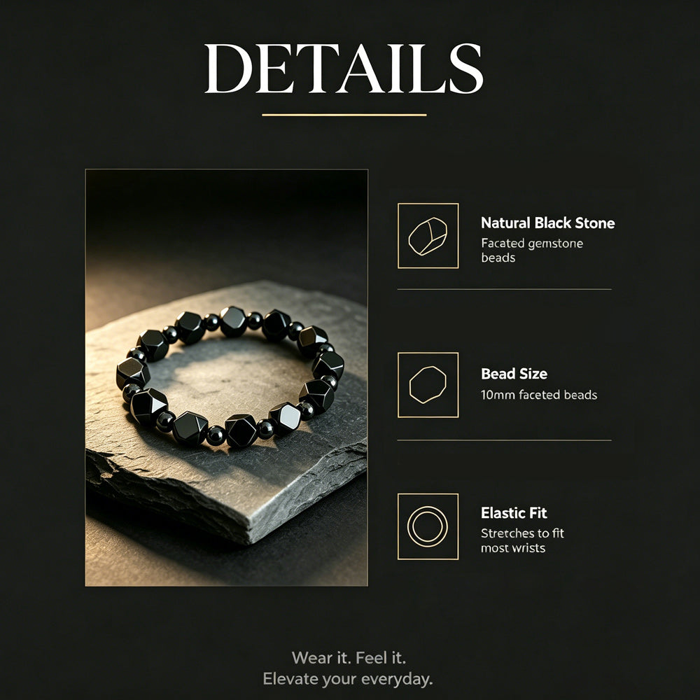 📿 Black Energy Guardian Bracelet