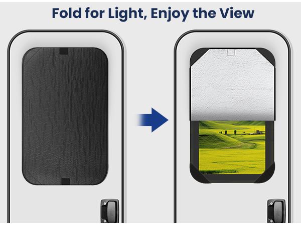 🚐 RV Blackout Window Shade – Insulated Privacy Cover
