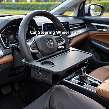 🚗 2-in-1 Steering Wheel Tray & Car Desk