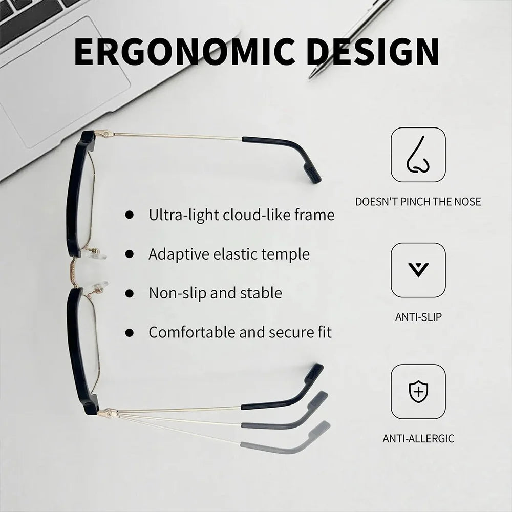 👓✨HD Auto Focus Adjustable Reading Glasses, Auto Diopter Correction Eyeglasses