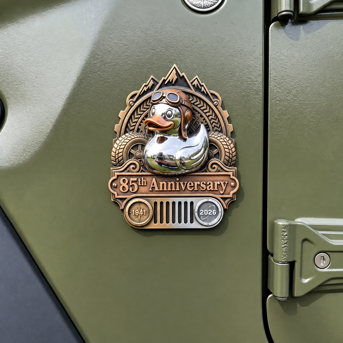 🚗🦆 Cute Rubber Duck Car Badge – Fun & Adorable Car Decoration ✨