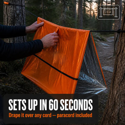 QuickShelter - 2 Person Emergency Tent ⚠️🏕️