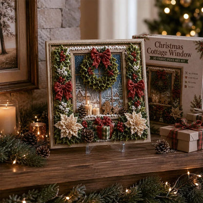 🎅🎄 Premium 3D Christmas Fabric Poke Art Kit | No‑Sew Holiday Craft Set✨