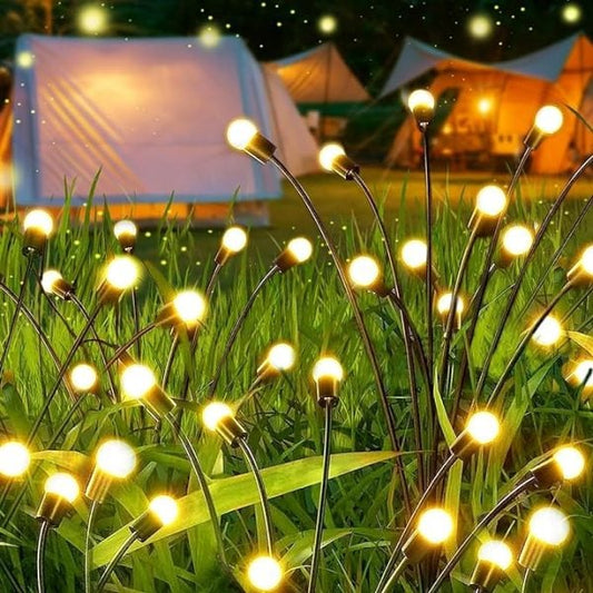 Solar Firefly Garden Lights  LED Flickering Firefly Glow Solar Pathway Lights for Yard, Patio & Landscape Decor