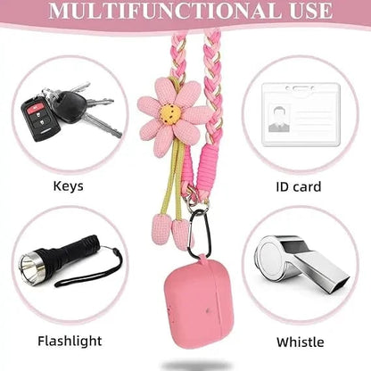 Cute Floral Phone Crossbody Lanyard – Hands-Free & Stylish