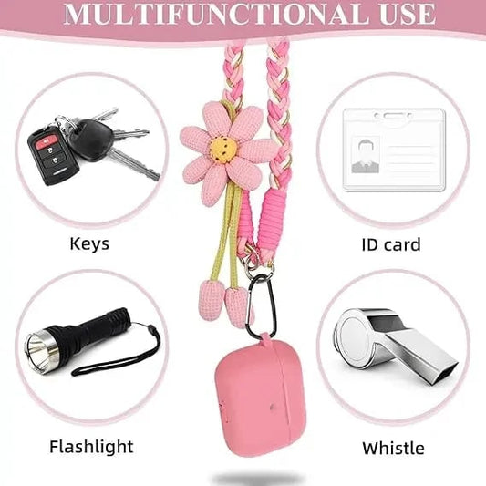 Cute Floral Phone Crossbody Lanyard – Hands-Free & Stylish