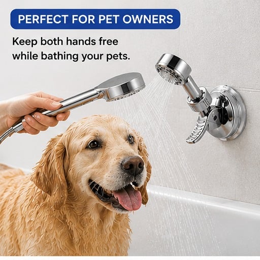 No-Drill Suction Shower Head Brackets
