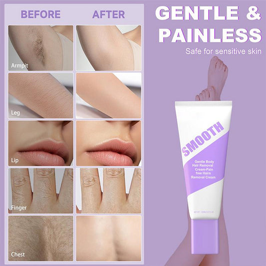 Pain-Free Bikini Hair Removal Cream, Hypoallergenic for Sensitive Skin