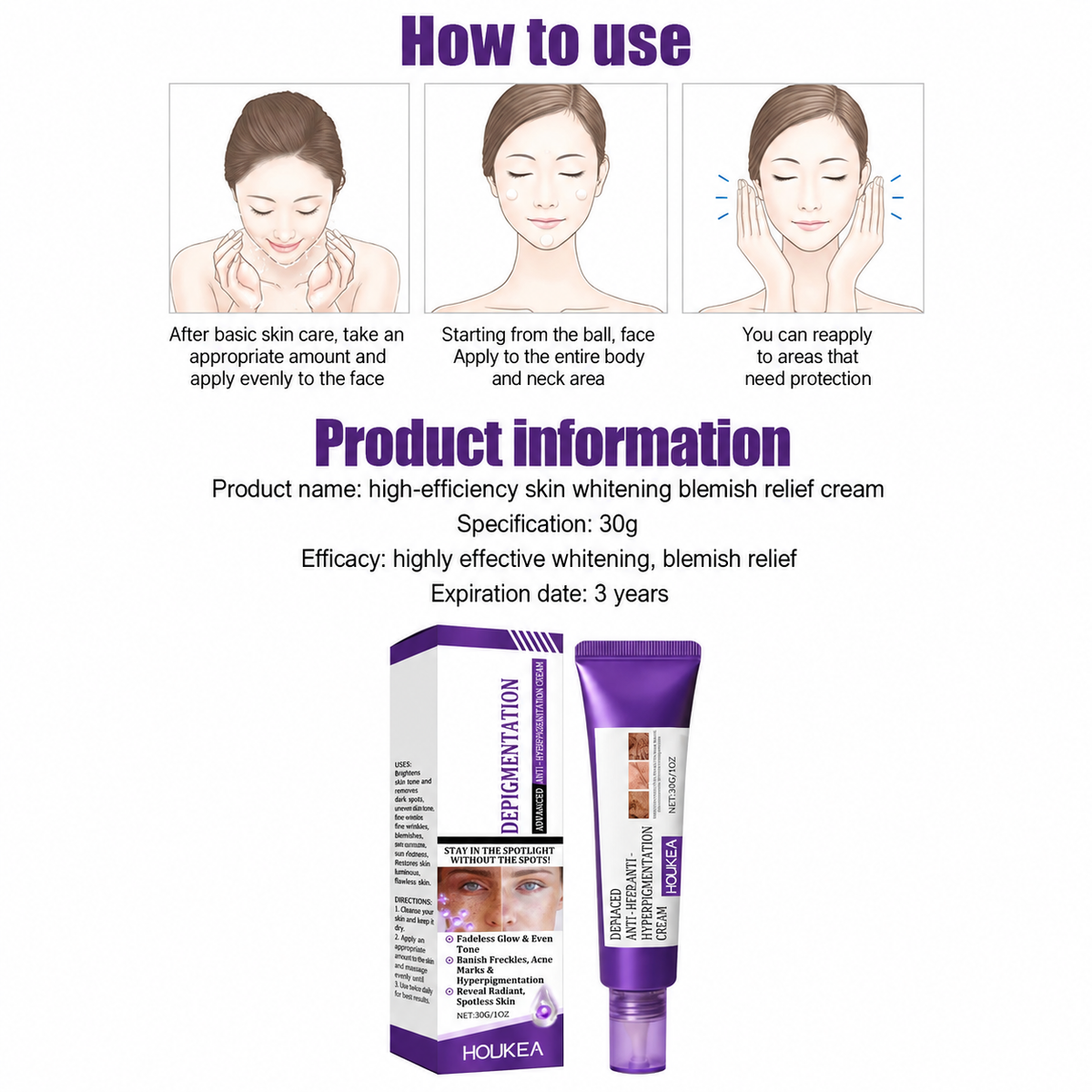 Highly effective whitening and spot-lightening cream