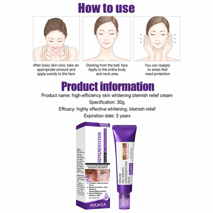 Highly effective whitening and spot-lightening cream