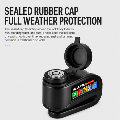 50% OFF Today | Heavy-Duty Waterproof Disc Brake Lock with 110dB Alarm