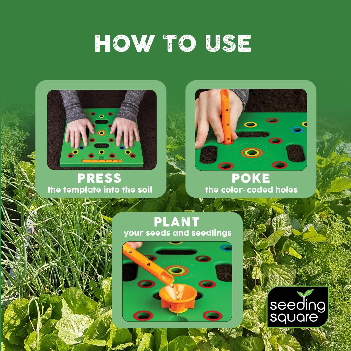Plant Spacing Seeding Square for Bigger Yields