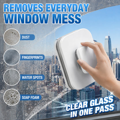 6-in-1 magnetic window cleaner: dual action, total safety, flawless results from the very first pass 🧲