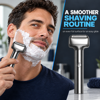 🪒Men's Rechargeable Foil Electric Shaver, Cordless Portable Wet & Dry Beard Razor for Daily Grooming