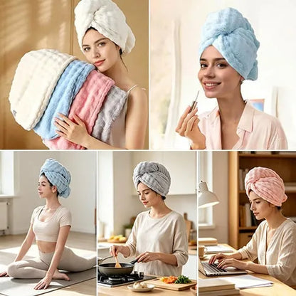 🧖‍♀️ Ultra Absorbent Fast-Drying Hair Turban