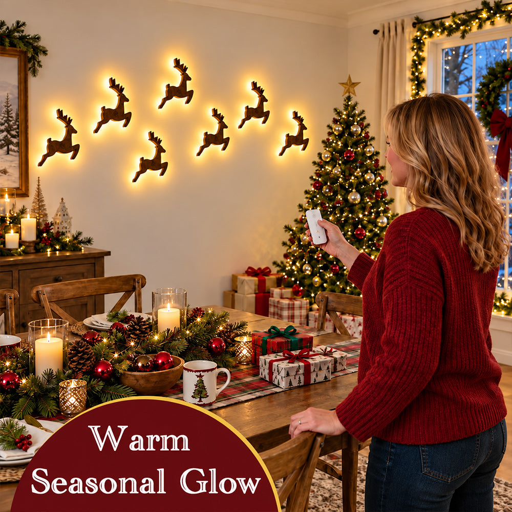 🎄 LED Christmas Wall Decorations ✨ Festive Holiday Lights