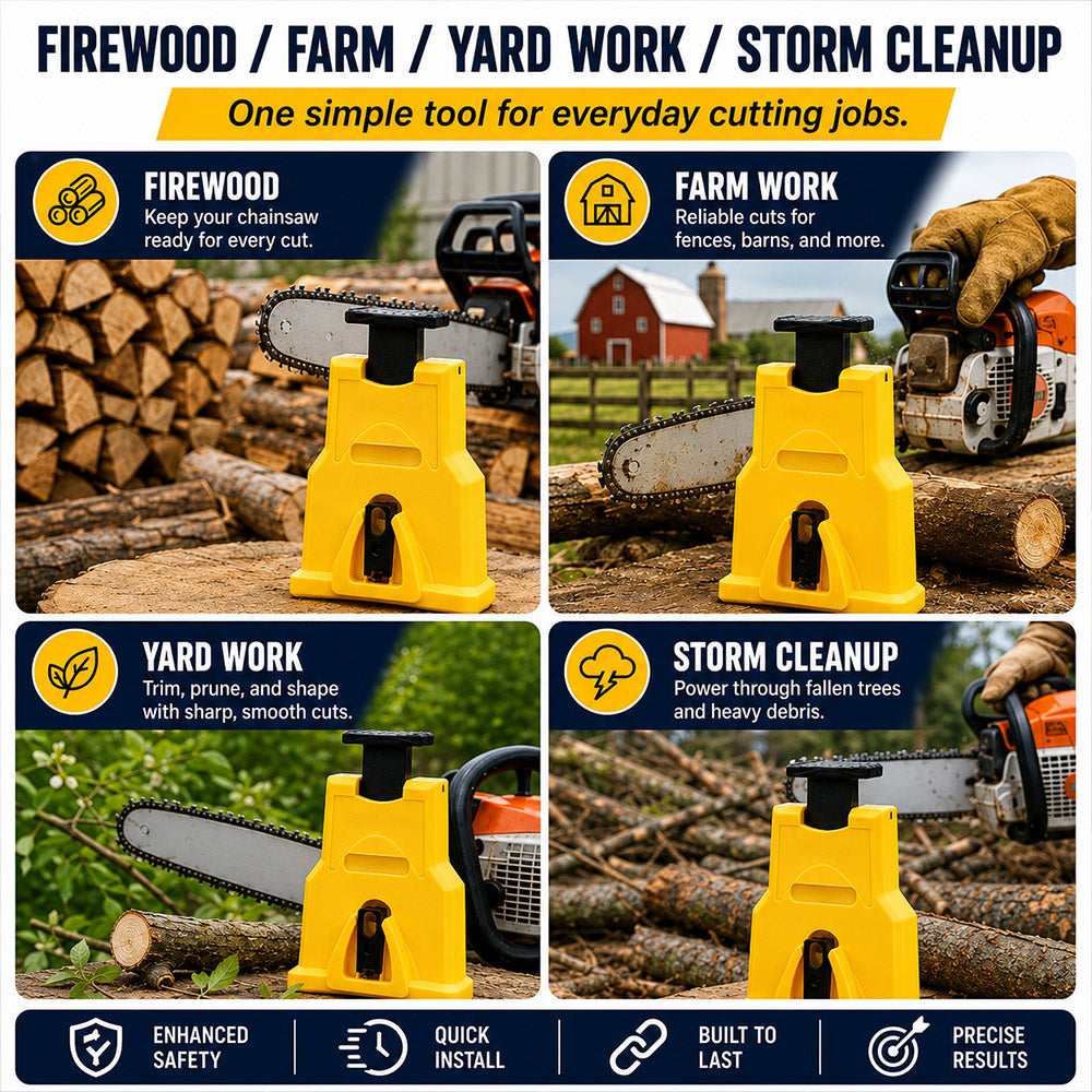 Portable Chainsaw Sharpener – Fast, Power-Free Sharpening