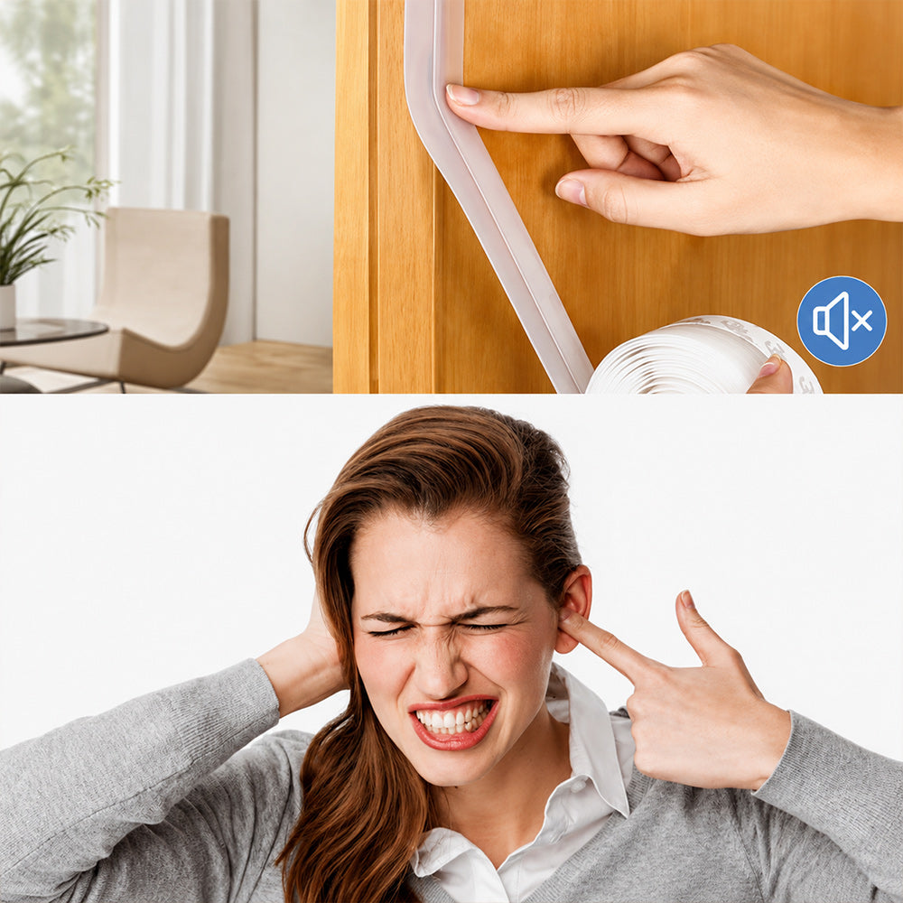 🚪 Door Weather Stripping | 🏠 Self-Adhesive Draft Stopper – 13.78" × 196.85"