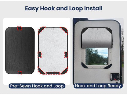 🚐 RV Blackout Window Shade – Insulated Privacy Cover