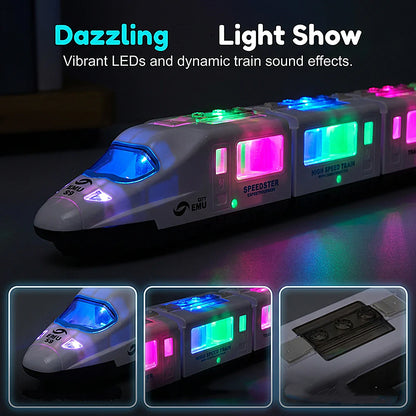 Electric Bullet Train Toy with Lights & Music