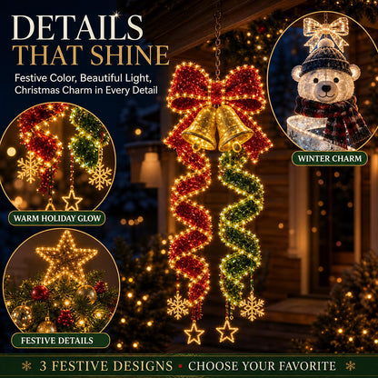 🎄✨ LED Christmas Hanging Ornament – Light Up Christmas!