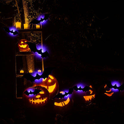 Spooky Halloween Bat Lights – 24-Pc LED Set