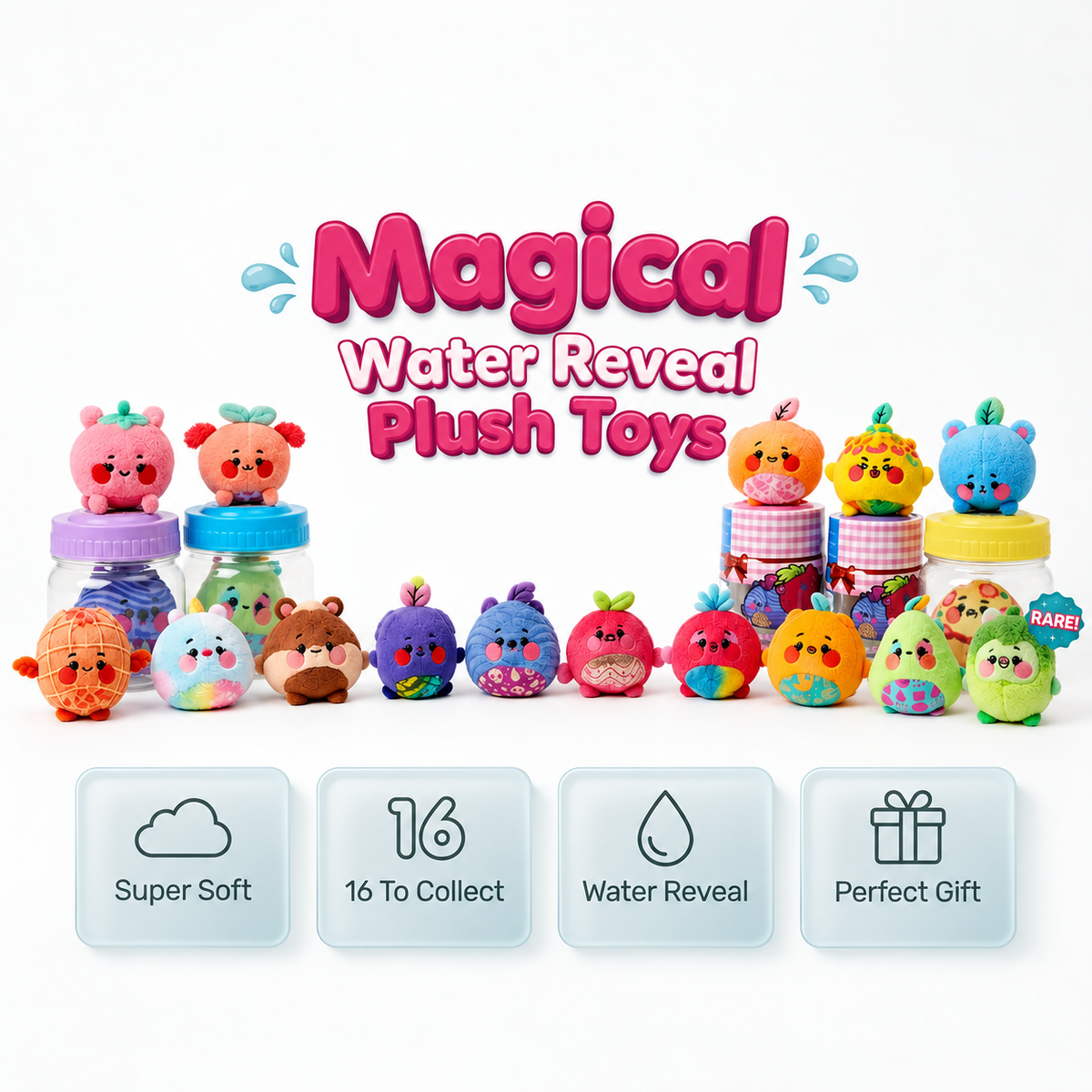 Surprise Reveal Squishy Characters – 16 Random Styles 🎁✨
