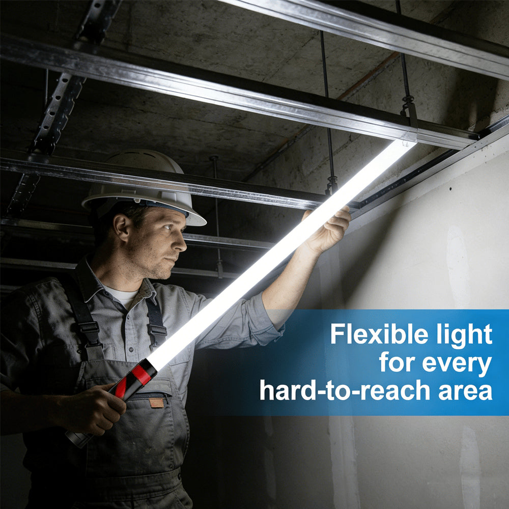 Flexible LED Flashlight Stick – 29" Bendable Work Light