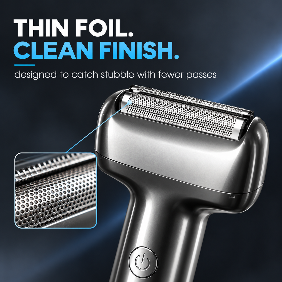 🪒Men's Rechargeable Foil Electric Shaver, Cordless Portable Wet & Dry Beard Razor for Daily Grooming