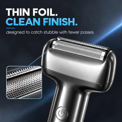 🪒Men's Rechargeable Foil Electric Shaver, Cordless Portable Wet & Dry Beard Razor for Daily Grooming