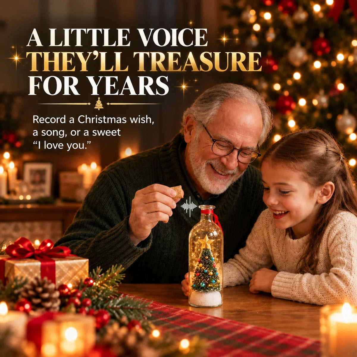 🎄 The Christmas Keepsake Bottle | Festive Holiday Decor & Heartfelt Gift