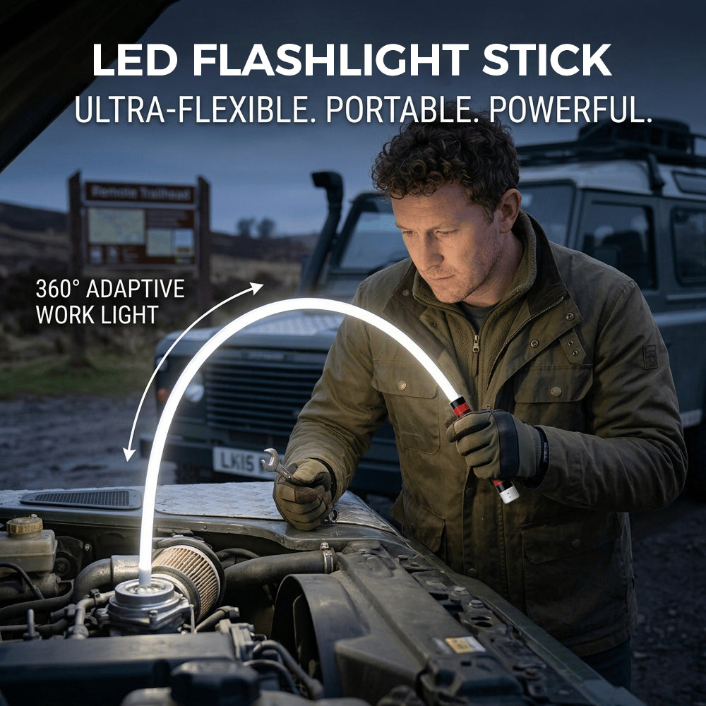 Flexible LED Flashlight Stick – 29" Bendable Work Light