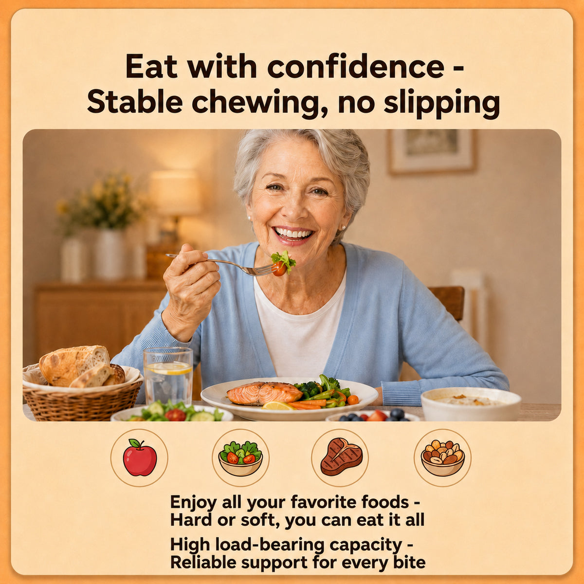 🦷 Comfort-Fit Dentures – Natural-Looking Smile for Everyday Wear