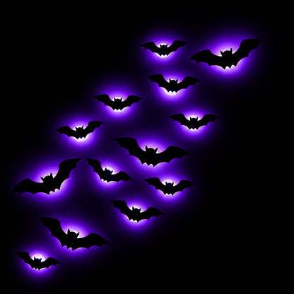 Spooky Halloween Bat Lights – 24-Pc LED Set