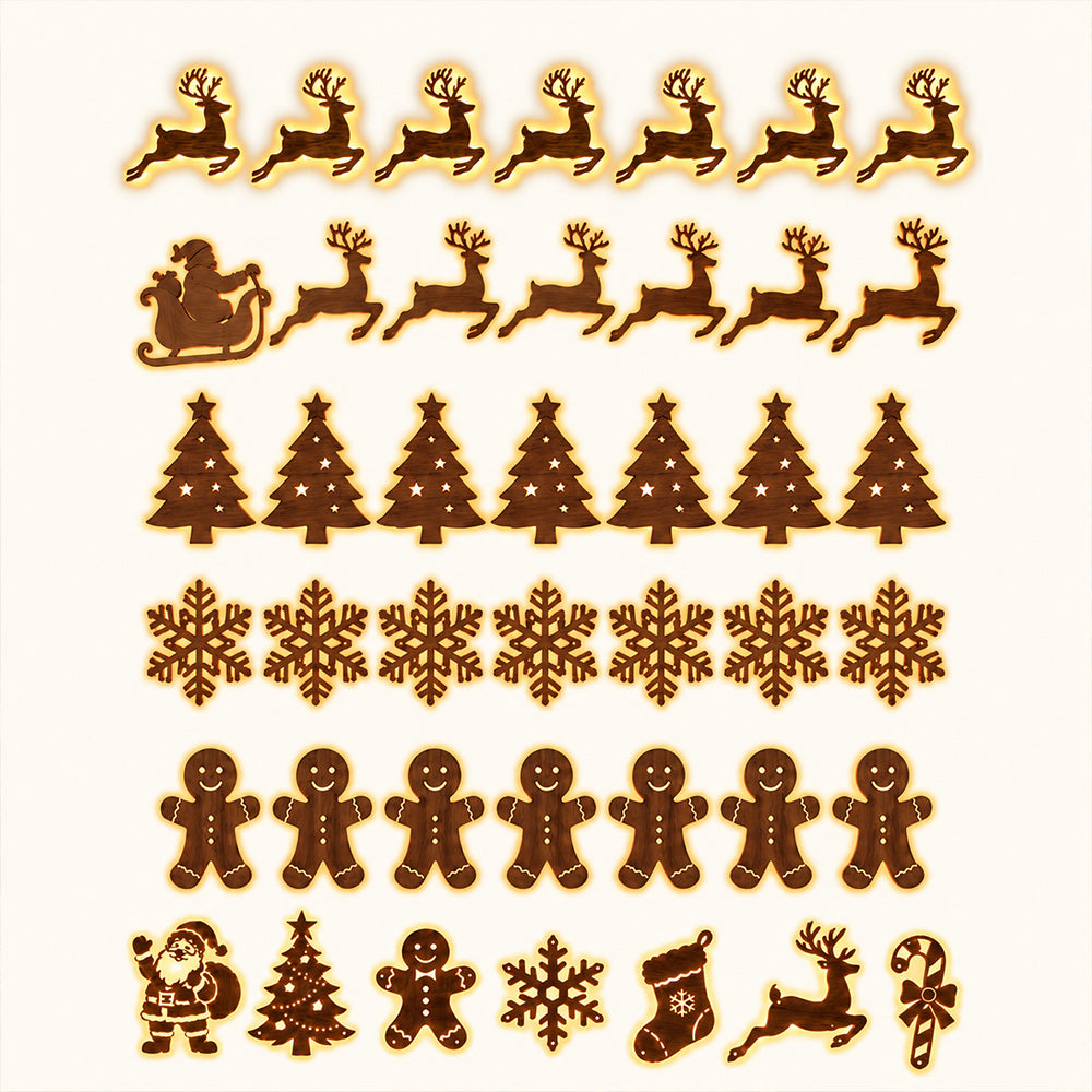 🎄 LED Christmas Wall Decorations ✨ Festive Holiday Lights