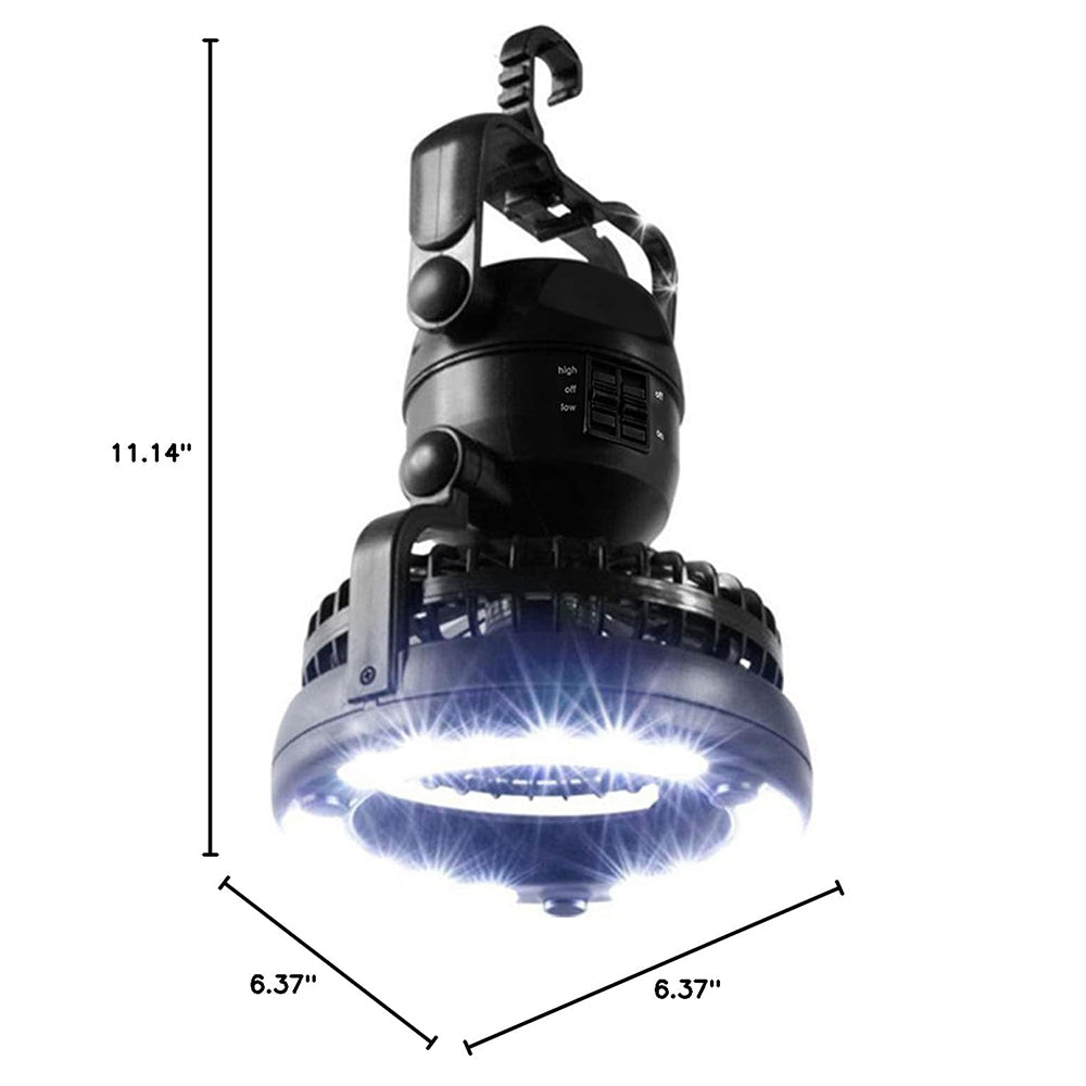 Portable LED Camping Lantern with Ceiling Fan