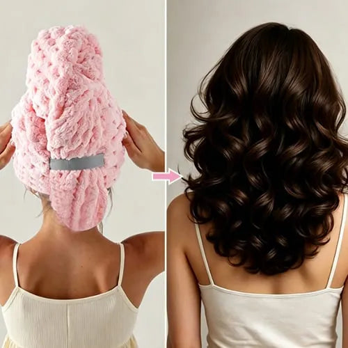 🧖‍♀️ Ultra Absorbent Fast-Drying Hair Turban