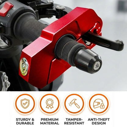 🏍️🔒 Motorcycle Handlebar Brake Lock – Heavy-Duty Aluminum Alloy Anti-Theft Security Clamp with Keys