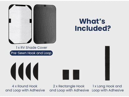 🚐 RV Blackout Window Shade – Insulated Privacy Cover