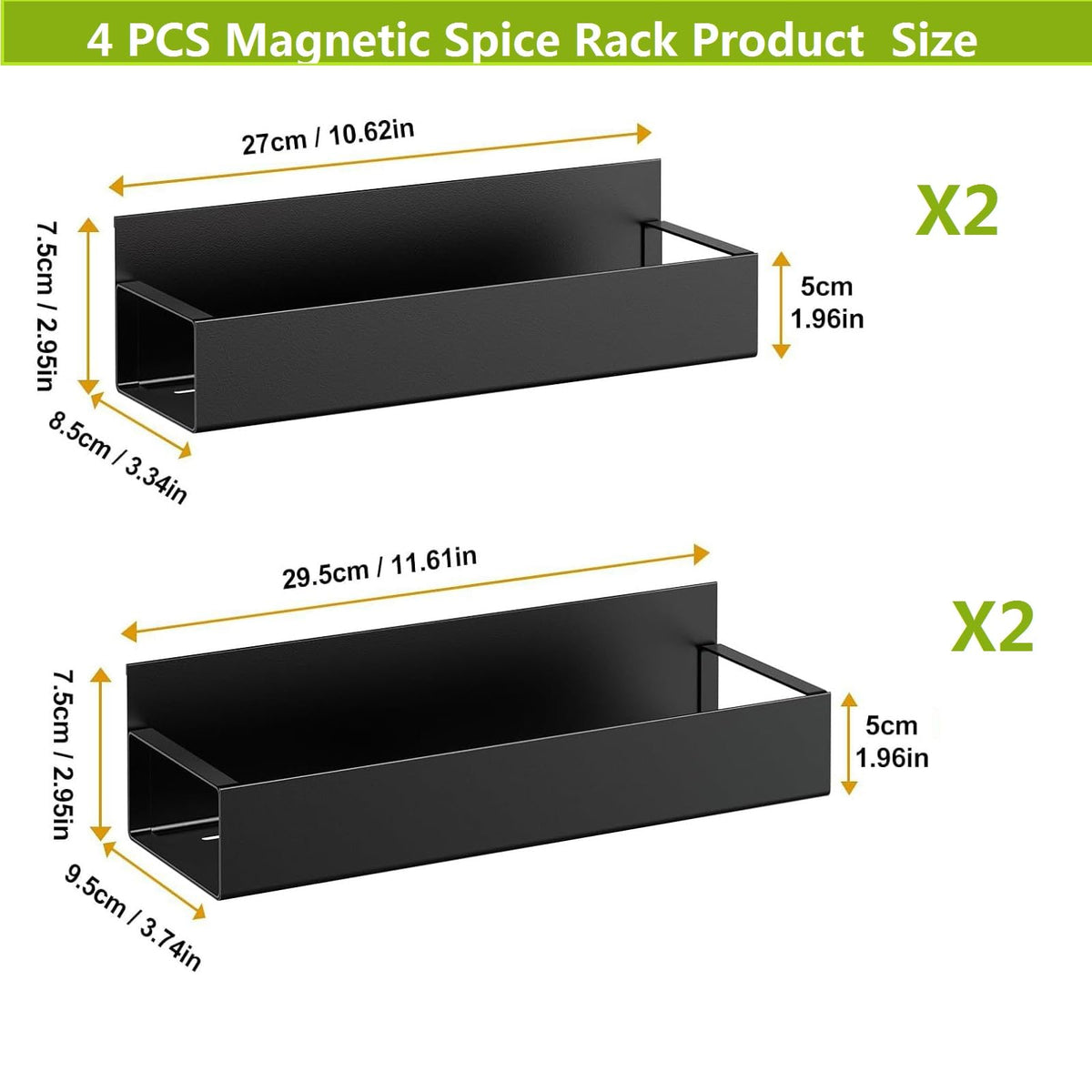 🧲 Stainless Steel Magnetic Organizer, Humidity‑Resistant Kitchen Rack for Sauces & Beverages 🍾