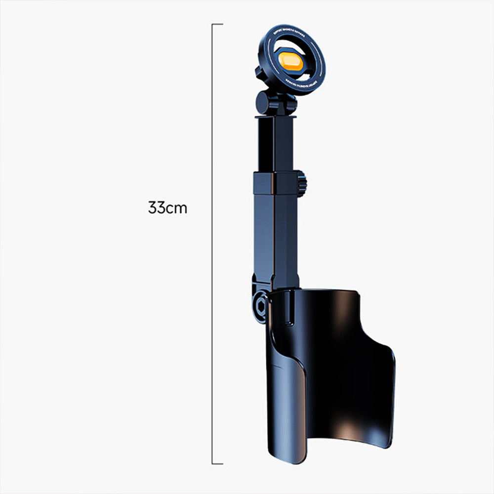 Car Cup Holder Phone Mount – 360° Adjustable, Strong N52 Magnet, One-Hand Operation, Fits All Phones