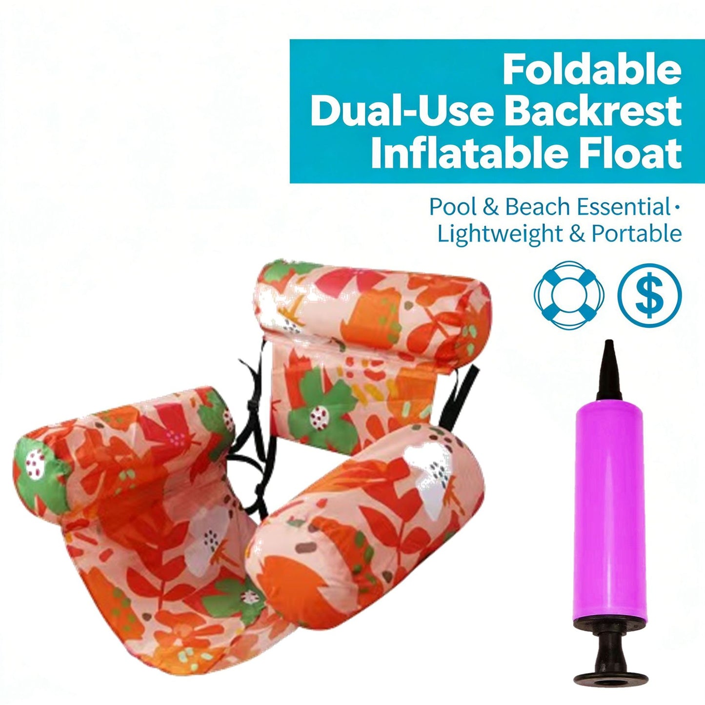 Inflatable Pool Lounge Chairs – Free Pump Included