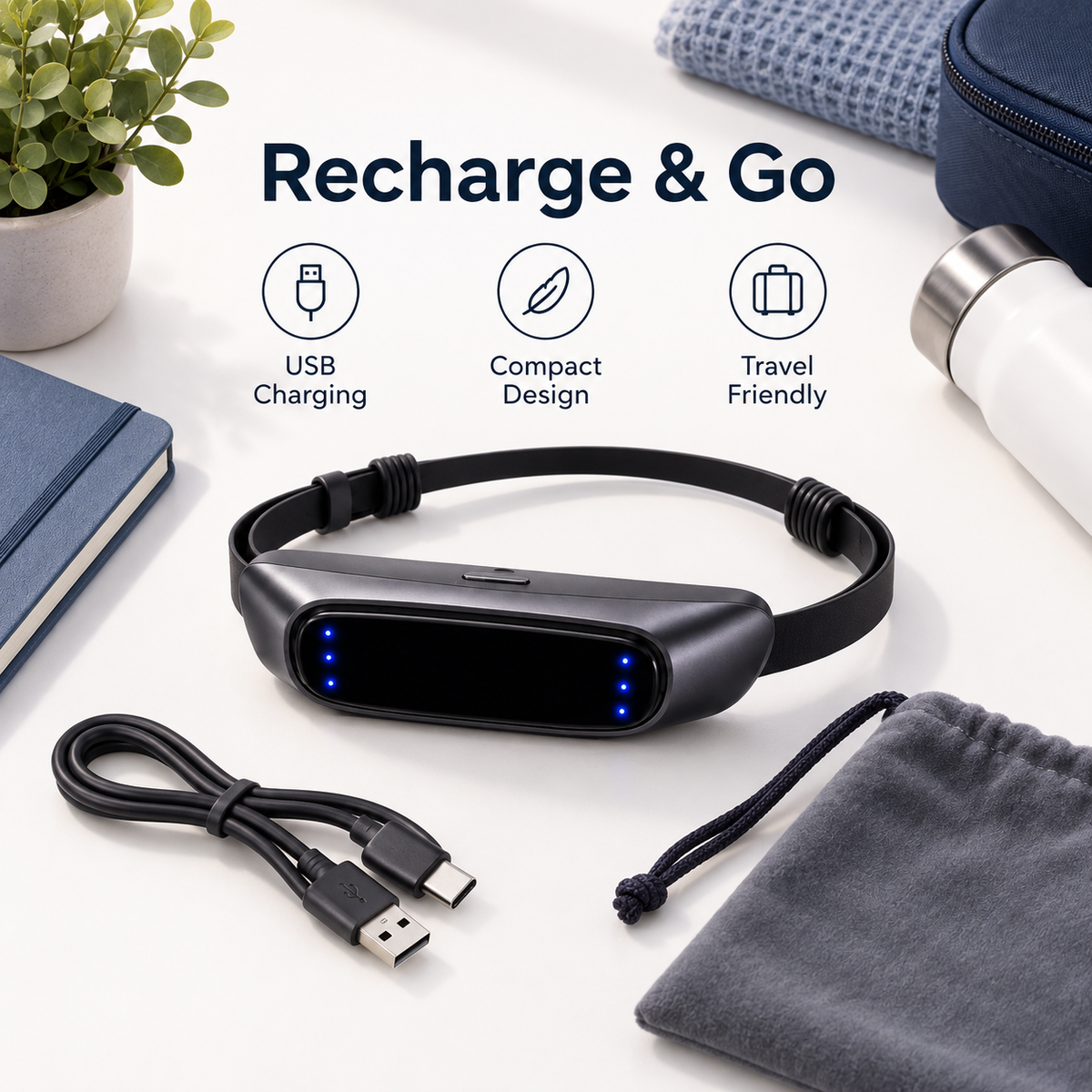 🌃Sleep Without Interruptions🌙 Smart Anti-Snoring Device for Quieter Nights