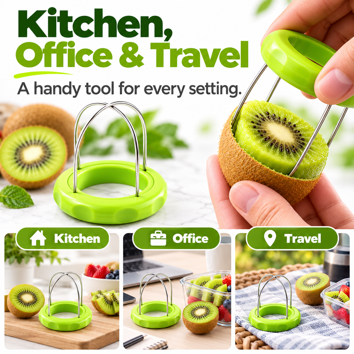 🥝Reusable Kiwi Peeler – Portable Fruit Tool for Kitchen