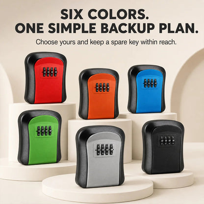 🔐 4-Digit Aluminum Alloy Key Lock Box